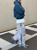 Track line cargo banding pants
