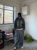 Wave Washed Balloon Cargo Denim