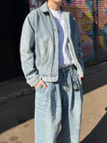 Tuck Medium Washed Denim JK