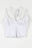 Tie Shirring Sleeveless