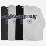 Michigan printed loose fit long sleeve