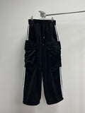 Velvet Track Line Cargo Pants