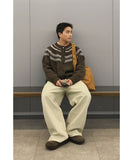 [ 1+1 ] Basic Wide Cotton Pants