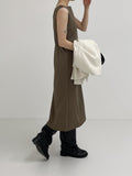Two-Way Boatneck Sleeveless Long One Piece