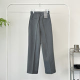 High Waist One Tuck Wide Slacks