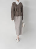 Olly Shetland Wool Cable Cardigan