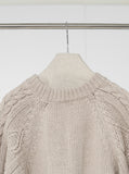 [Premium] Peanut Wool Cable Knit