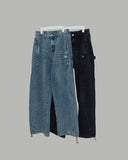 Snap Button Denim Pants