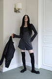 EL Ribbed Long Knee Socks