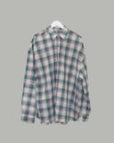 curd over check shirt