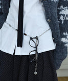 Tawon silver chain belt