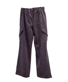 Purple Dying Curved Cargo Pants