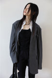 Wrinkle cropped shirt