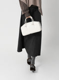 Brush wrap style flare long skirt