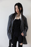 Wrinkle cropped shirt