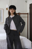 Bling tweed thin jacket