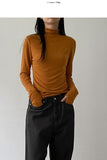 Reverse Cutting Warmer Mock Collar T-Shirt
