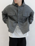 F/W Port Leather Hooded Jumper