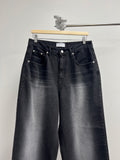 Highlight Washed Wide Black Denim