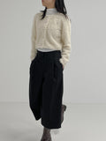 Bisque Crop Fur Cardigan