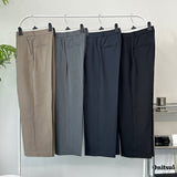 High Waist One Tuck Wide Slacks