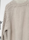 [Premium] Peanut Wool Cable Knit