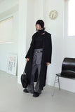 Cross button turtleneck