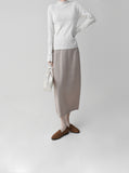 [Premium] Whole Garment  Half-Turtleneck Ribbed Knit