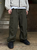 Nylon Cozy Cargo Pants