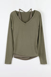 Halter layered T-shirt