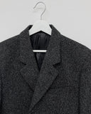 Tweed Wool 3 Button Overfit Jacket
