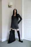 EL Ribbed Long Knee Socks