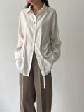 Peach String Loose Fit Shirt