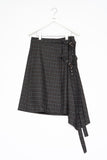 (W) Rier Checked Wool Skirt