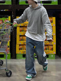 Reverse Cargo Denim Pants (denim&nylon)
