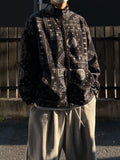Paisley Fleece Zip-up