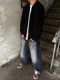 Diamond Fisherman Knit Zip-up
