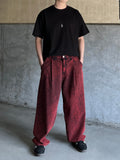 Crazy Dying Red Denim