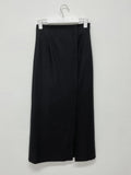Hidden Wool Slit Skirt