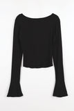 Baby deep neck crop tee