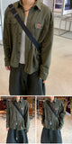 Patch Work Shirt Jacket