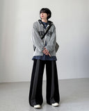 Lopian Knit Hood Zip-Up