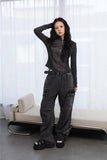 Deer Cargo Zipper Denim