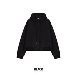 Millie Crop Short Hood Zip-Up