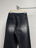 Highlight Washed Wide Black Denim