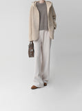 High-Waist Banding Slacks Pants