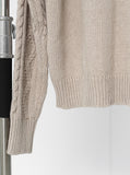 [Premium] Peanut Wool Cable Knit