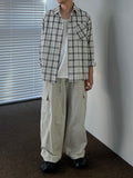 Linen Check Texture Shirt