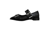EYELET DOUBLE STRAP FLAT