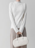 [Premium] Whole Garment  Half-Turtleneck Ribbed Knit